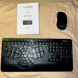Keyboard, Beeraider Wireless Keyboard & Mouse Set